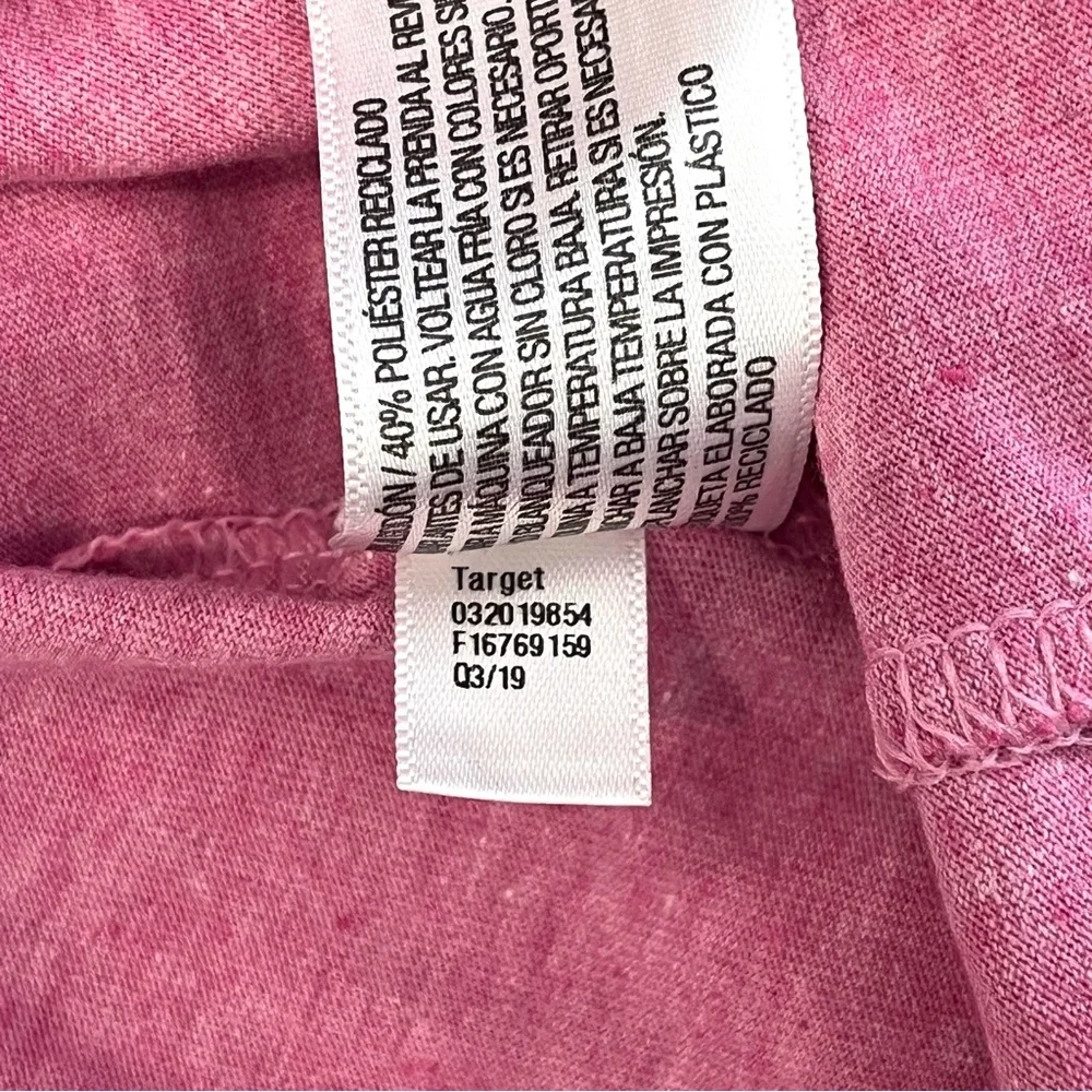 Cat & Jack Girls L 10/12 Owl Shirt Graphic Tee Long Sleeve Pink